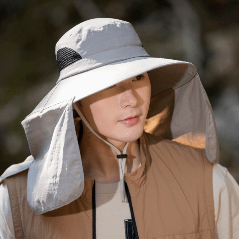 Fishing Hat - Moda kumaş erkek güneş şapkası büyük