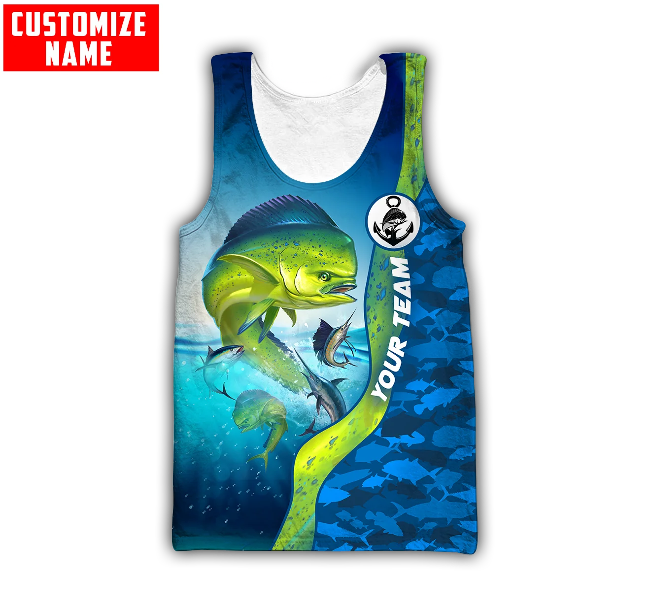 Özel ad Mahi mahi balıkçılık 3 - Fishing Vest incelemesi ve fiyatı